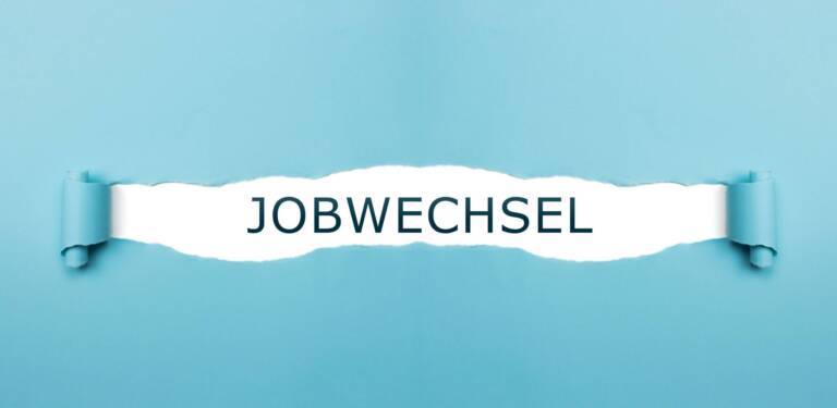 Schriiftzug Jobwechsel
